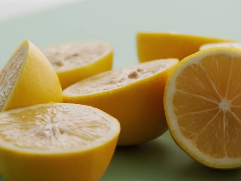 par isečenih limuna na polovine