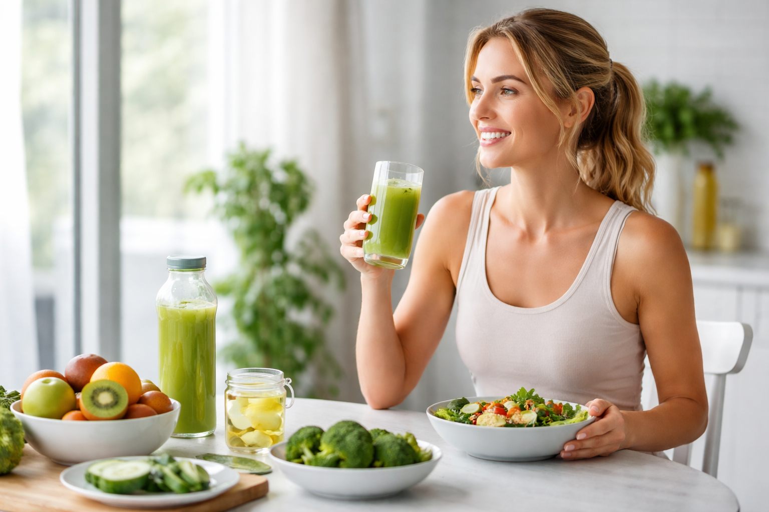 Zena koja je na rezimu jednodnevnog detoxa