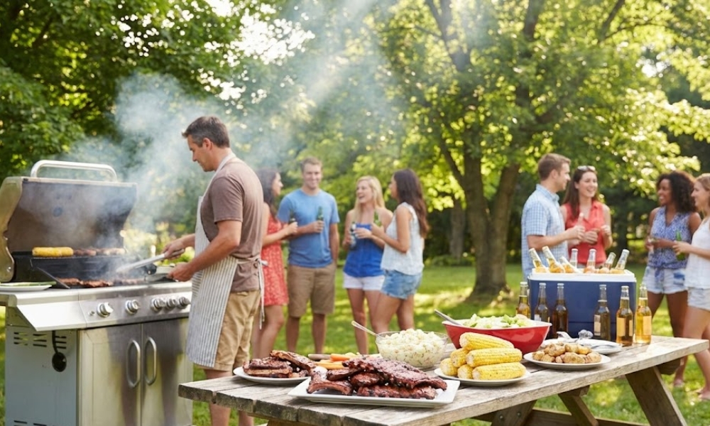 Roštilj u dvorištu