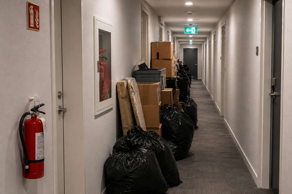 prikaz otpada u horniku i protivpozarnog aparatqa