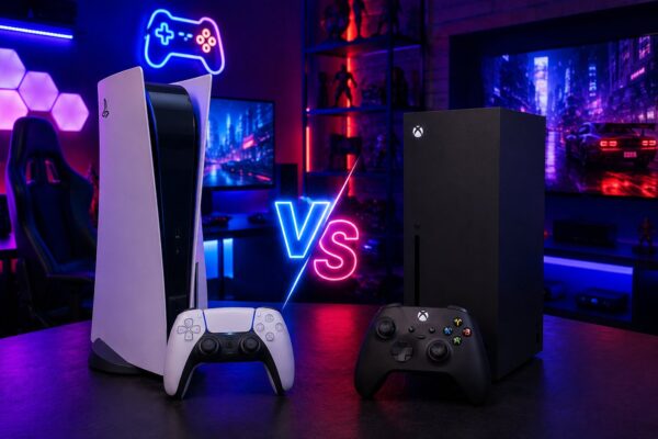 PS5 i Xbox Series X konzole sa kontrolerima